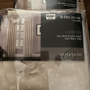 Ampersand Odessa 1 Rod Pocket Panel w/ Back Tabs